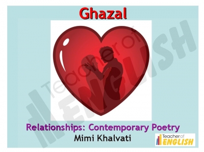 Ghazal   Mimi Khalvati Teaching Resources